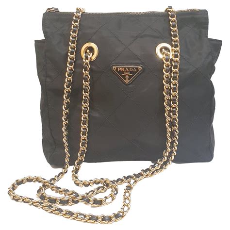 prada bag with chain strap|prada front zip shoulder bags.